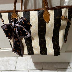 LOUIS VUITTON RARE RAYURES NEVERFUL MM TOTE RARE RARE!!
